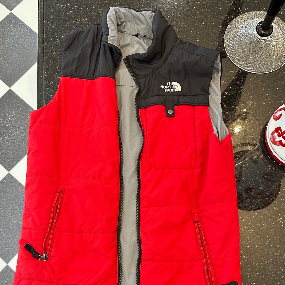 The North Face Kids Red and Black Vest